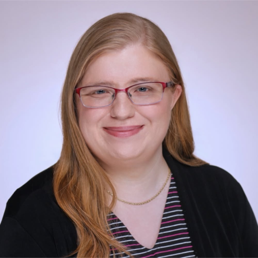 Portrait of Rebecca Varga, smiling